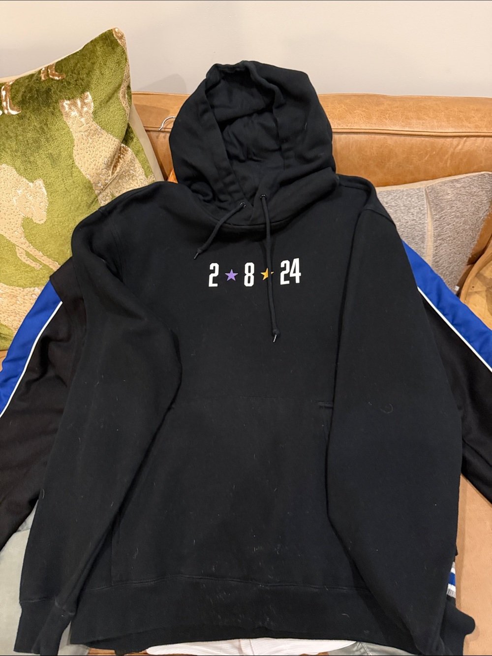 Kobe Bryant 2.8.24 Hoodie .. Discontinued …Black Graphic Pullover Hoodie